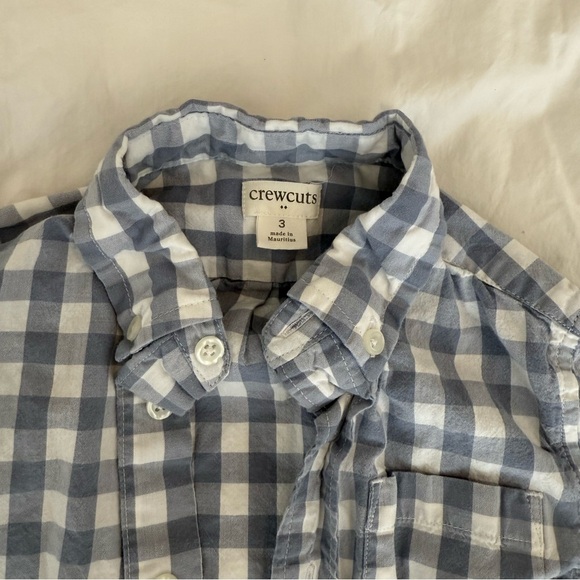 Set of 4 boys gingham button down shirts - checkered oxford shirts - size 3 - Picture 8 of 12